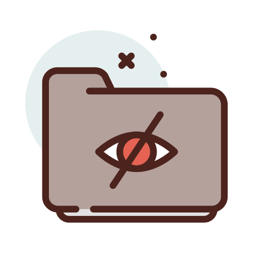 Hidden archive directory files and folders icon