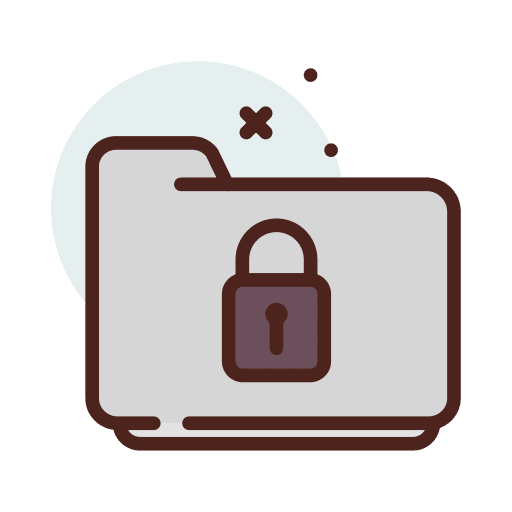 Locked directory locked protected icon