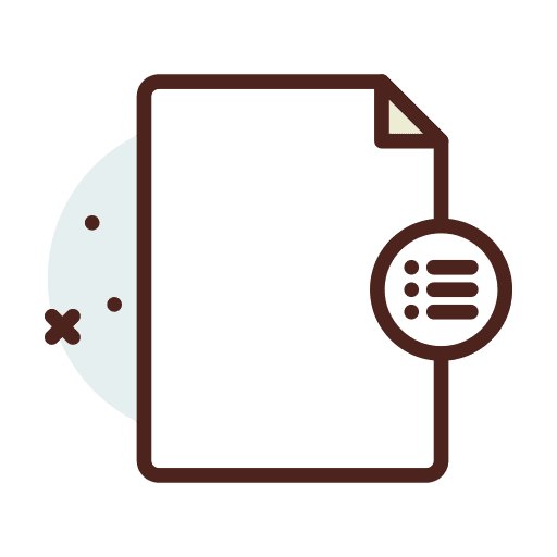 Menu scroll files and folders menu icon