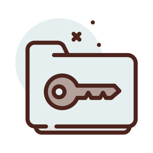 Key directory archive folder icon