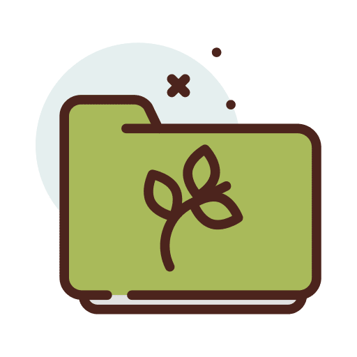 Plant files and folders folder directory icon