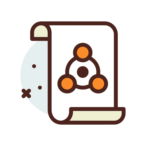 Atom document files and folders scroll icon