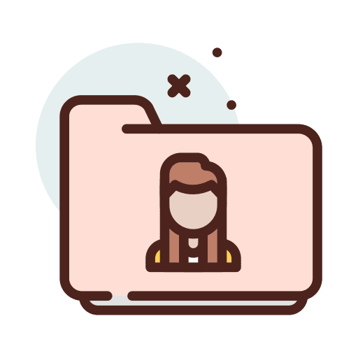 Female female archive directory icon