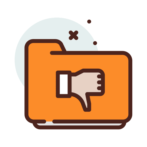 Dislike files and folders dislike folder icon