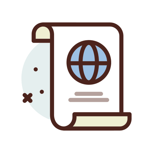 World paper globe files and folders icon