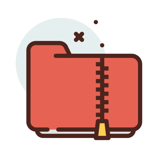 .zip zip archive folder icon