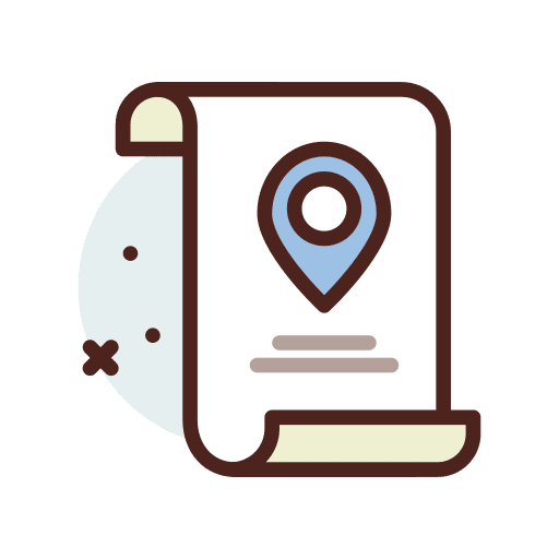 Location location pin scroll icon