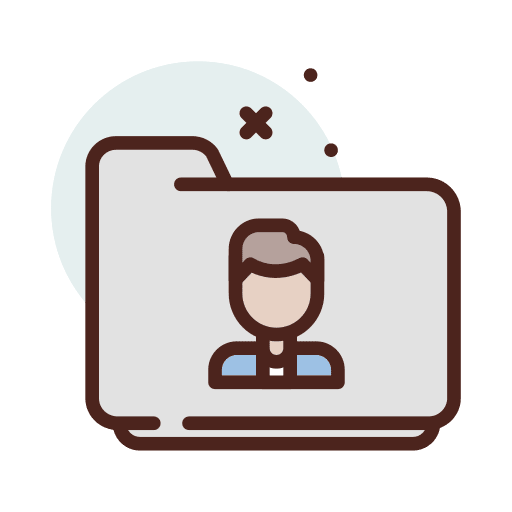 Male user folder male icon