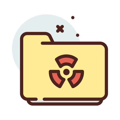 Radiation files and folders archive directory icon