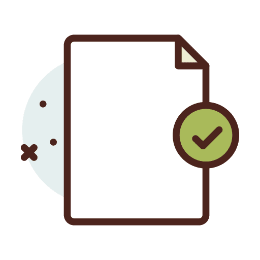 Check paper truth note icon