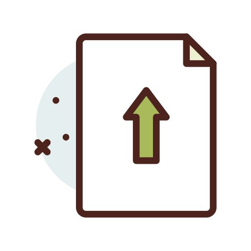 Upload up arrow files and folders upload icon