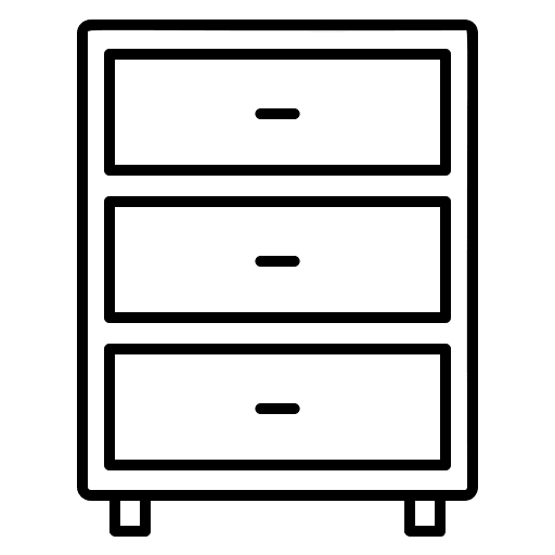 Sideboard bedside table sideboard interior icon