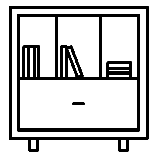 Book shelves education bookshelves shelves icon