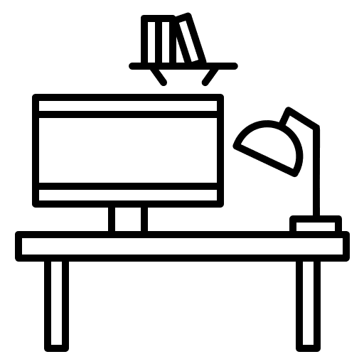 Office desk computer virustotal icon office icon