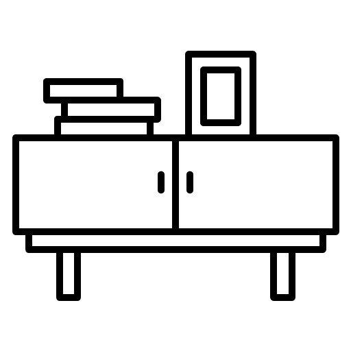 Sideboard interior sideboard shelf icon