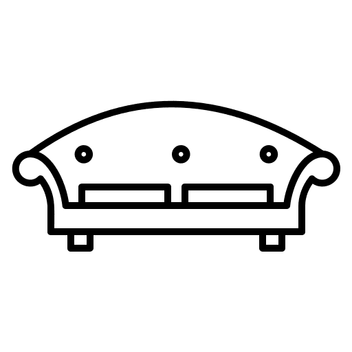 Sofa furniture couch living room icon