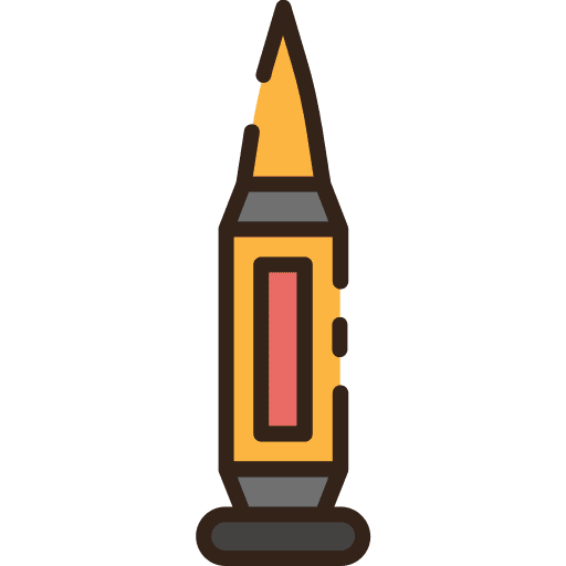 Bullet security shot gun icon