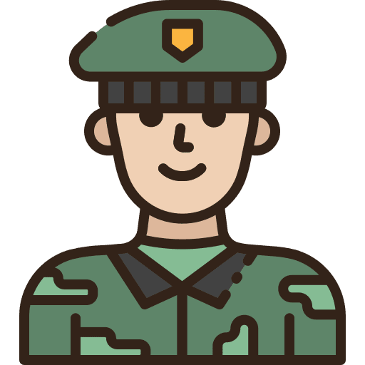 Soldier man soldier major icon