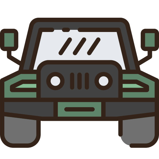 Jeep transport suv military icon