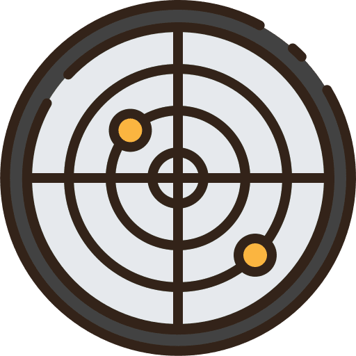 Radar rest area proximity area icon