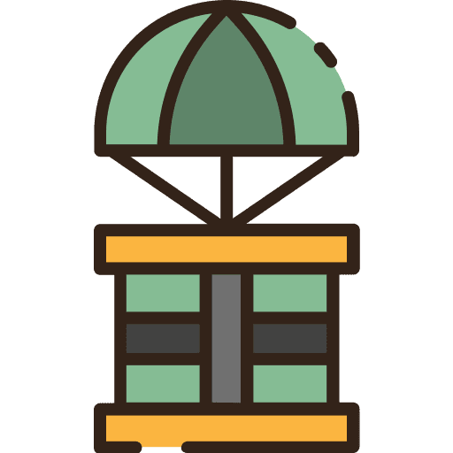 Airdrop airdrop transportation help icon