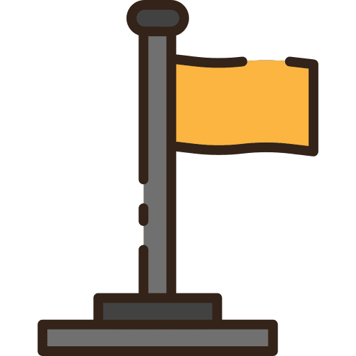 Flag business pack goal flag icon