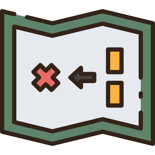 Map gps maps and location region icon