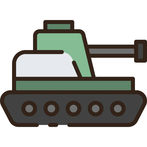 Tank army military tank icon