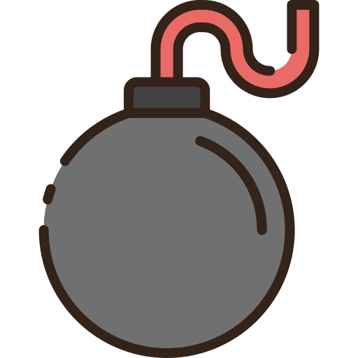 Bomb war detonation miscellaneous icon