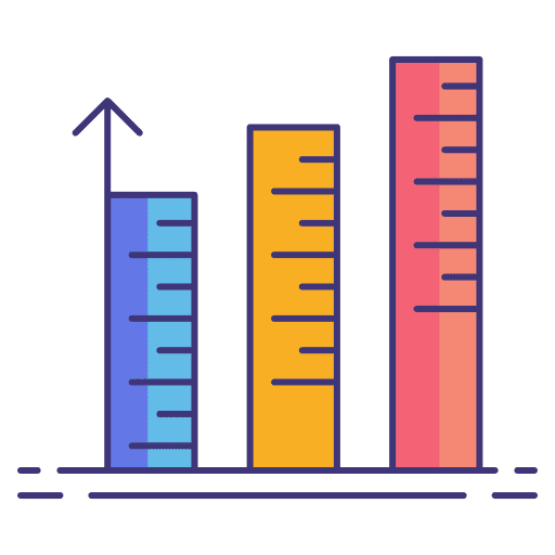 Scale marketing charts statistics icon