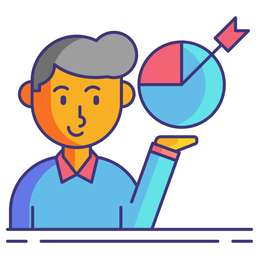 Objective subject goal objective icon