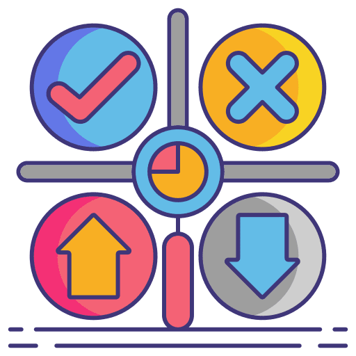 Survey result business and finance marketing icon