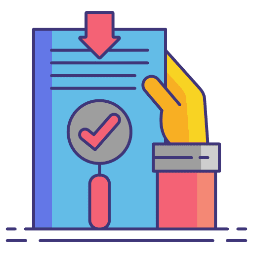 Background check hr record business and finance icon