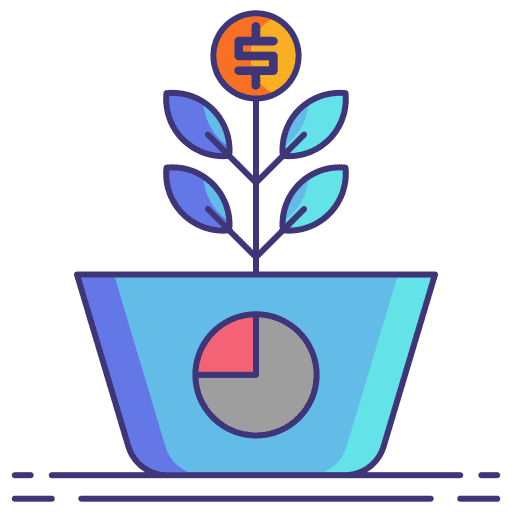 Benefits bank return on investment benefits icon