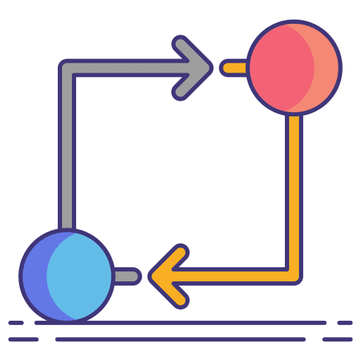 Cause stats graphic chart icon