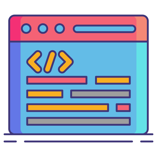 Coding oracle data integrator code coding icon