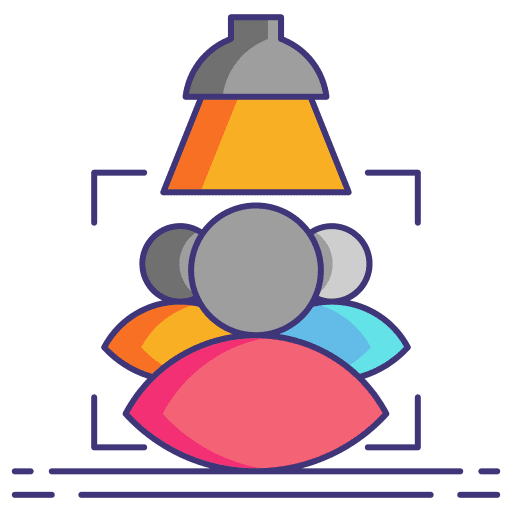 Target audience business and finance targeting targets icon