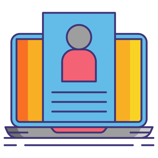 User profile commerce and shopping info user profile icon