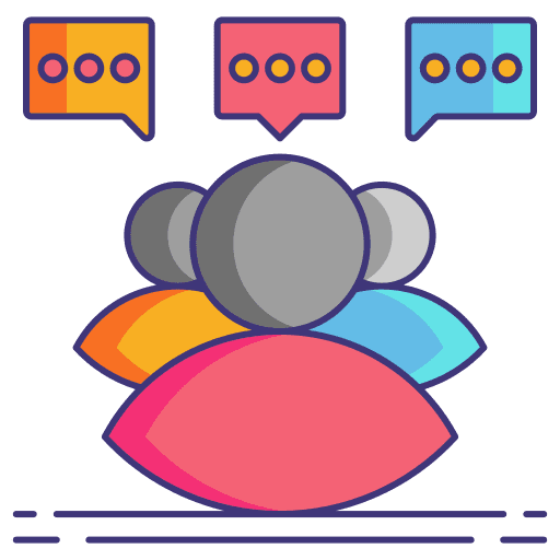 Discussion user discussion users icon