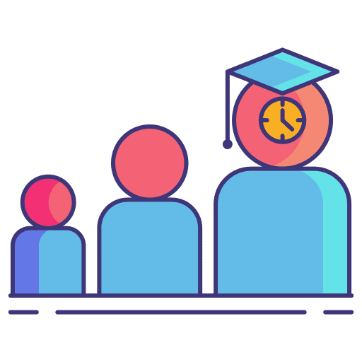 Education mortarboard study university icon