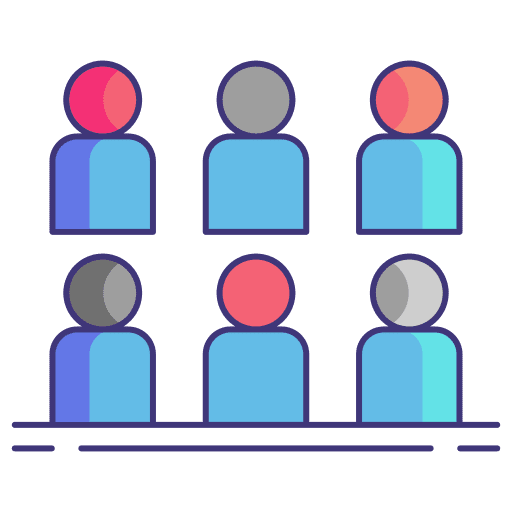 Groups people men audience icon