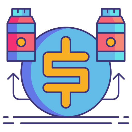 Variable variable customer goods icon