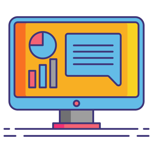 Analytics webpage marketing reporting icon