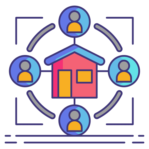 Segmentation strategy statistics business and finance icon