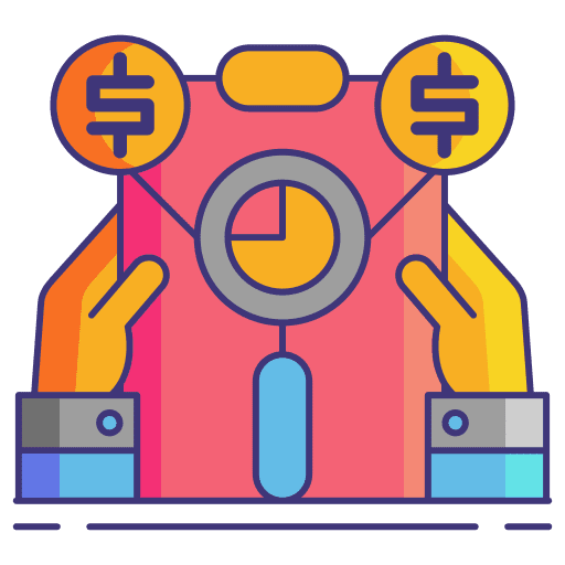 Research stadistics file study icon