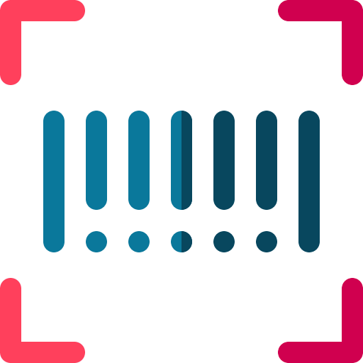 Barcode interface coding quick response code icon