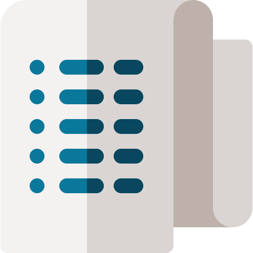 Receipt bill ticket business icon