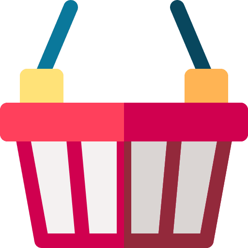 Shopping basket highlight stories container basket icon