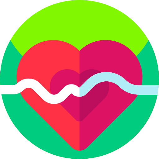 Heart beat healthcare and medical health checking icon