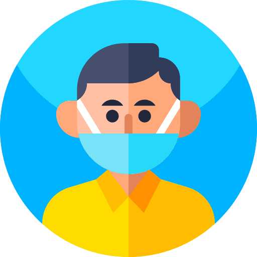 Medical mask pollution mask healthcare and medical icon